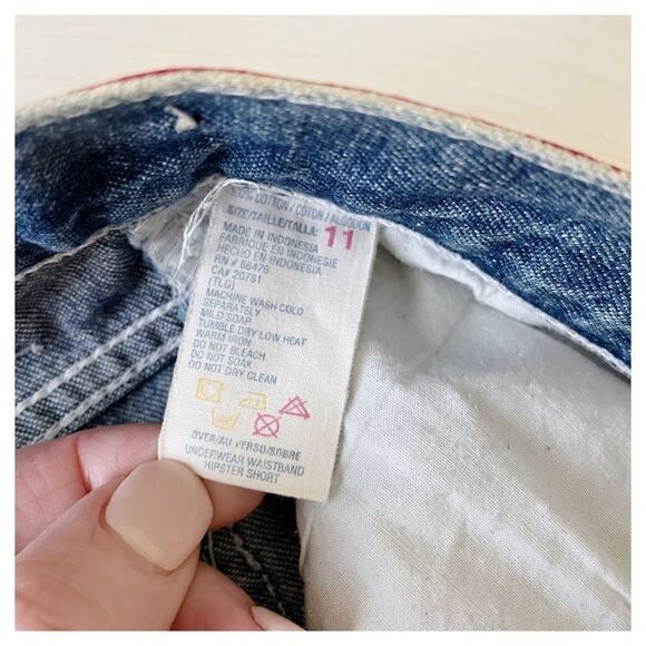 Vintage Tommy Hilfiger High Waist Logo Band Shorts - Picture 6 of 7